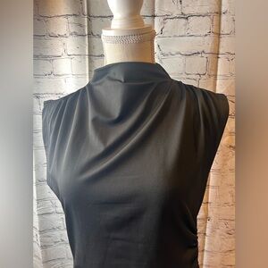 Black dress size XL, asymmetric